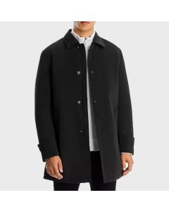 BLACK LONG COAT CLASSIC LOOK FOR MEN
